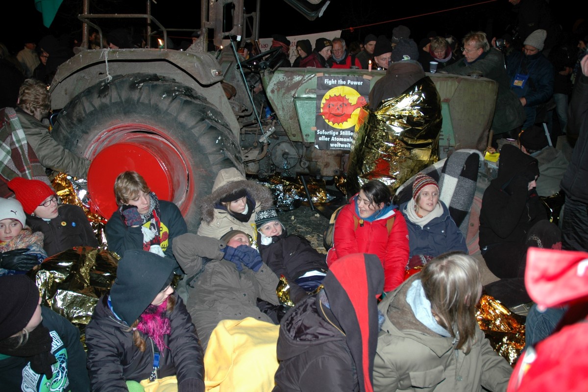 November 2005 - Blockade in Grippel, Foto: Lowin