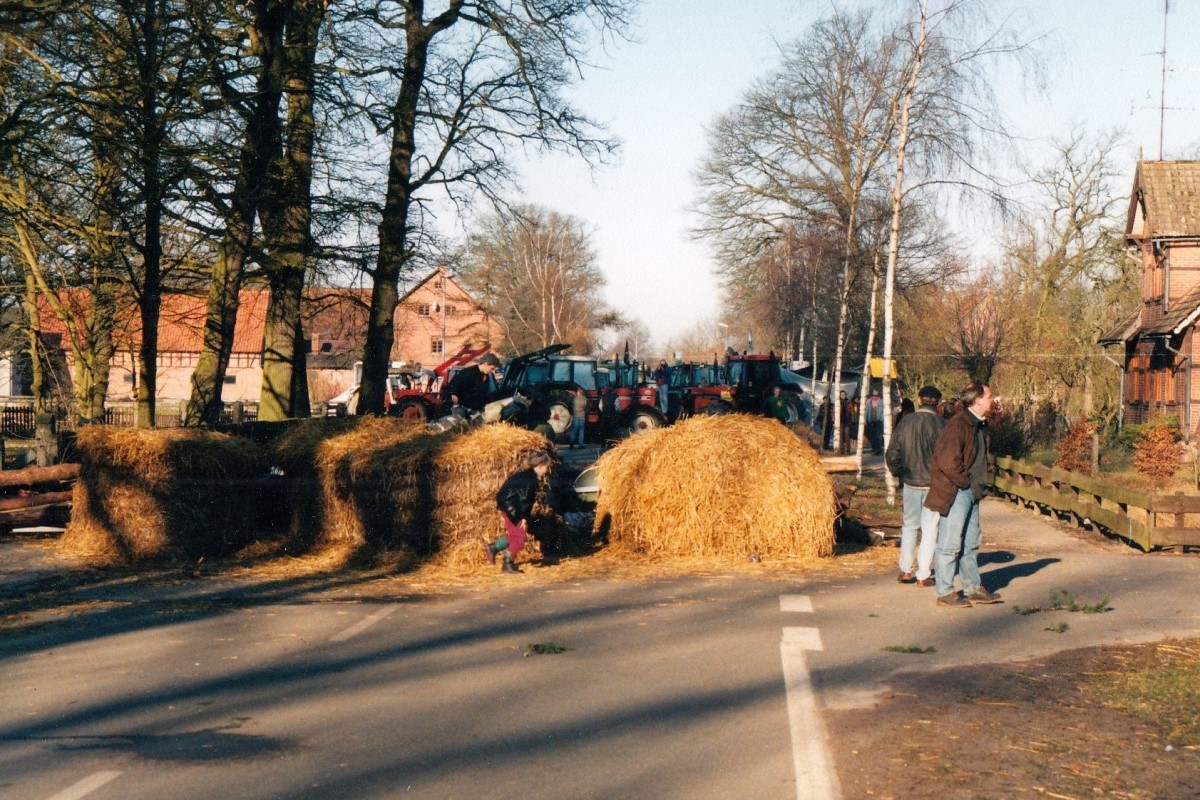 März 1997 - Treckerblockade in Splietau