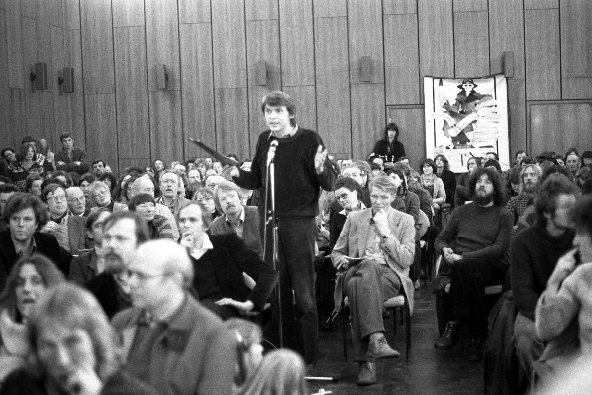 Zwischenlager-Anhörung im Gildehaus am 28. Januar 1981, Foto: Günter Zint