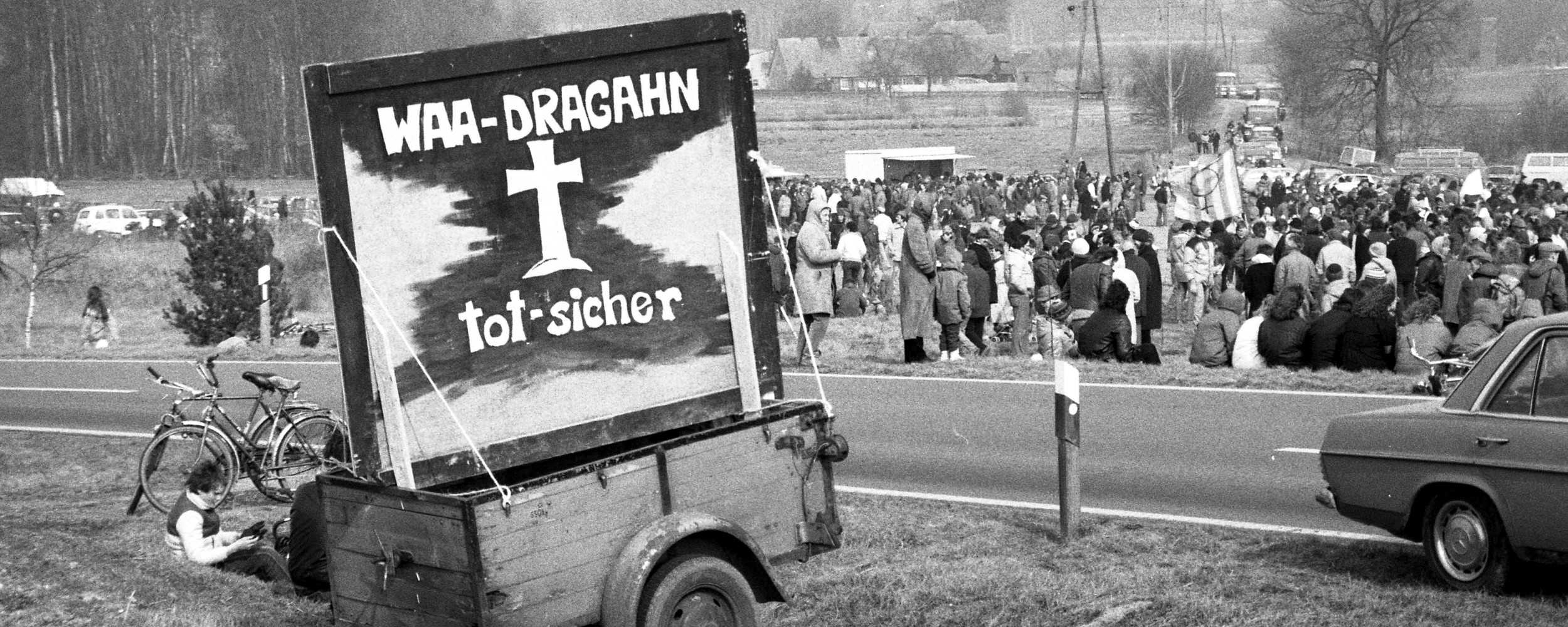 Demonstration bei Dragahn am 24. März 1984, Bild: Zint