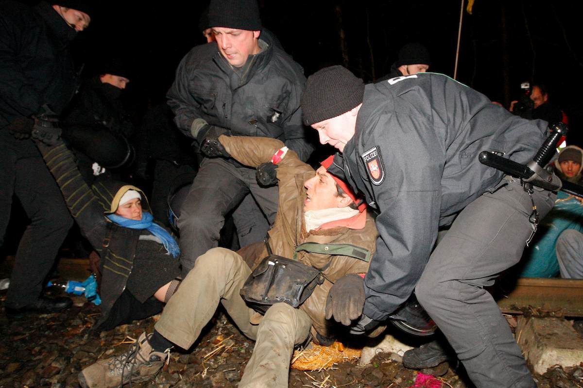 Schienenblockade Harlingen, Foto: PubliXviewinG